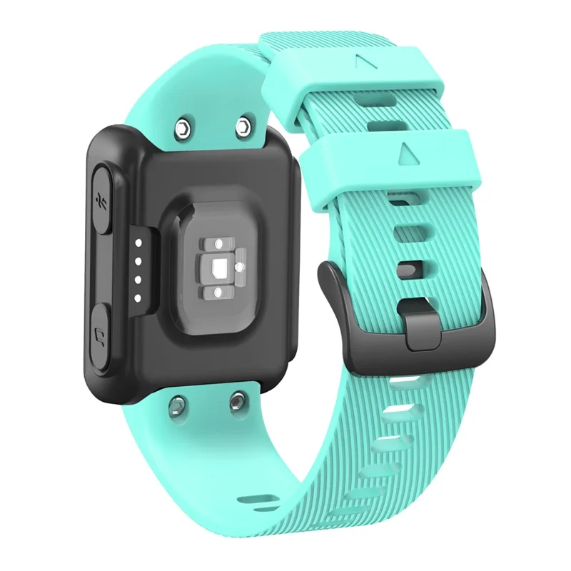 Silicone Strap for Garmin Forerunner 35 / 30 Adjustable Watch Band with Black Buckle - Mint Green