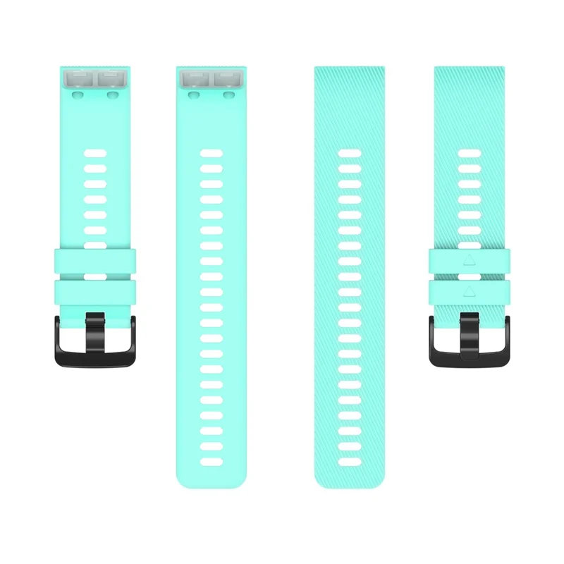 Silicone Strap for Garmin Forerunner 35 / 30 Adjustable Watch Band with Black Buckle - Mint Green