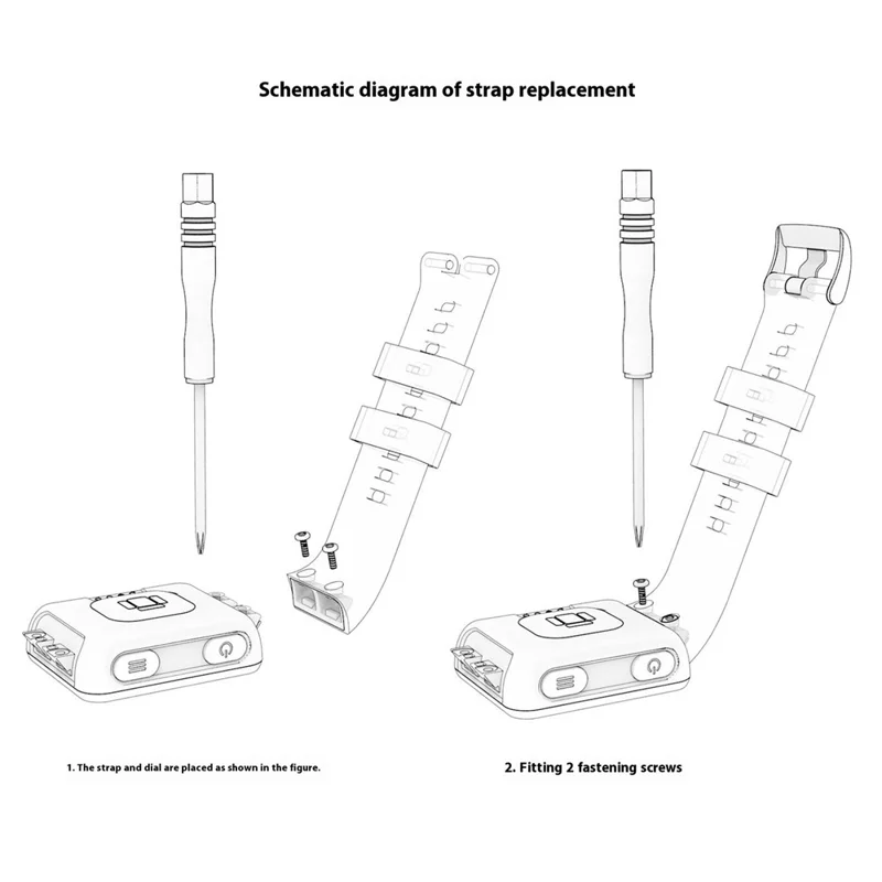 Silicone Strap for Garmin Forerunner 35 / 30 Adjustable Watch Band with Black Buckle - Mint Green