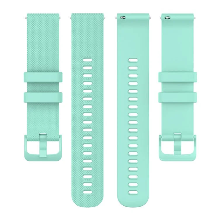 22mm Watch Strap for Samsung Galaxy Watch3 45mm / Asus Zenwatch Silicone Band Grid Texture - Green