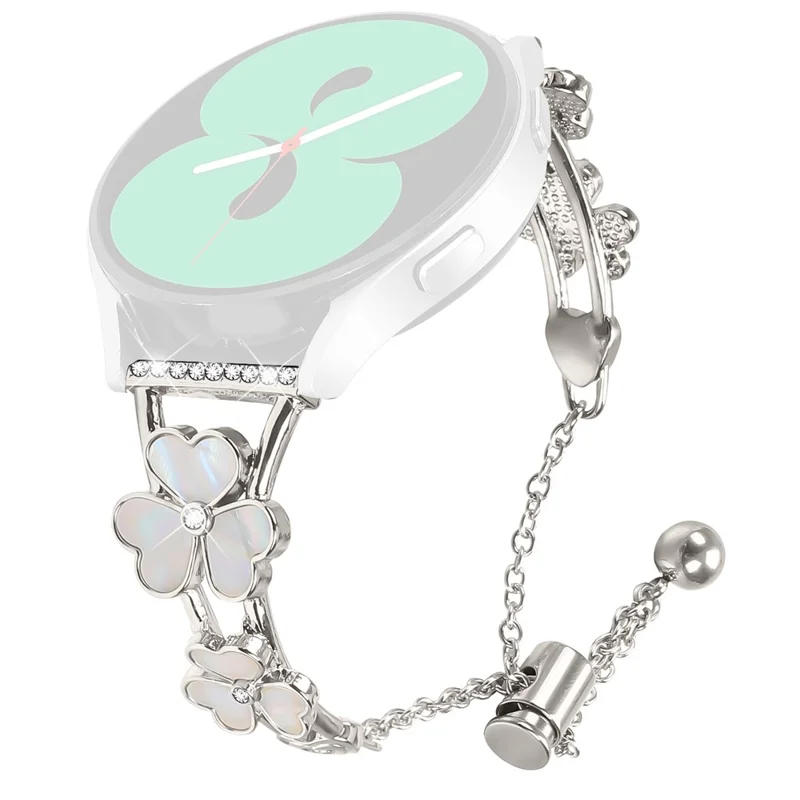 For Garmin D2 Air X10 / Bounce Watchband Heart Clover Decor Zinc Alloy Metal Strap - Starlight

Cinturino per orologio in lega di zinco con decorazione a quadrifoglio per Garmin D2 Air X10 / Bounce - Starlight