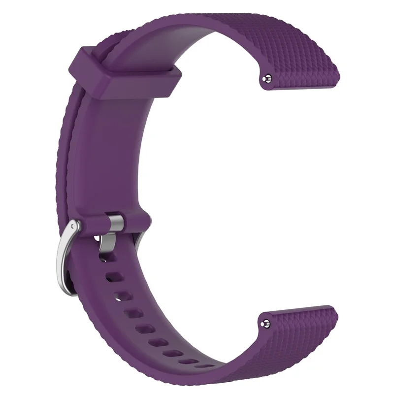 Banda de Reloj de Silicona Texturizada Para Huawei Watch GT2 42 Mm, Tamaño: L - Violeta