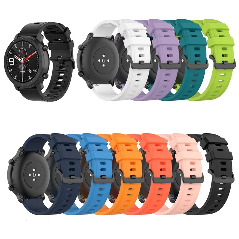 Replacement Silicone Watch Band for Huami Amazfit GTR 47mm/Amazfit Pace/Amazfit Stratos - Sky Blue