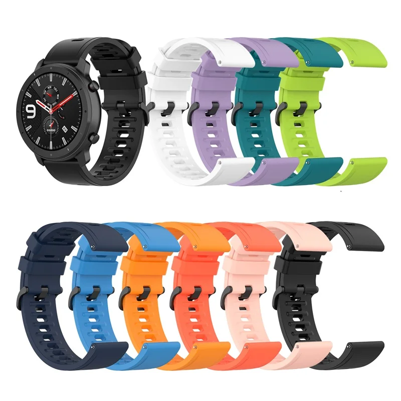 Replacement Silicone Watch Band for Huami Amazfit GTR 47mm/Amazfit Pace/Amazfit Stratos - Sky Blue