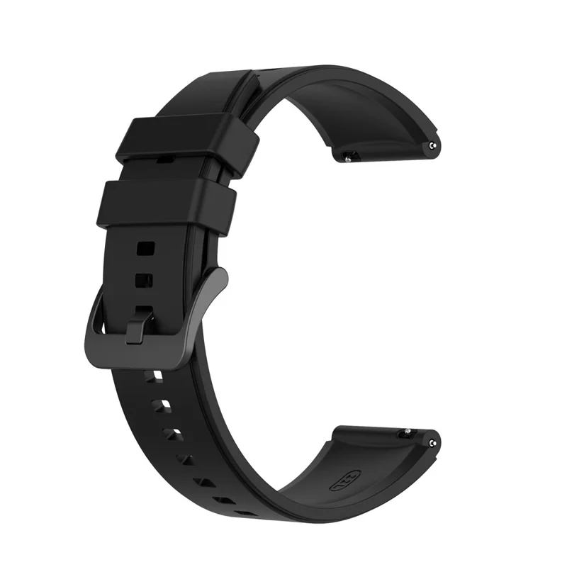 22mm Soft Silicone Watch Strap for Huawei Watch GT 2 Pro - Black