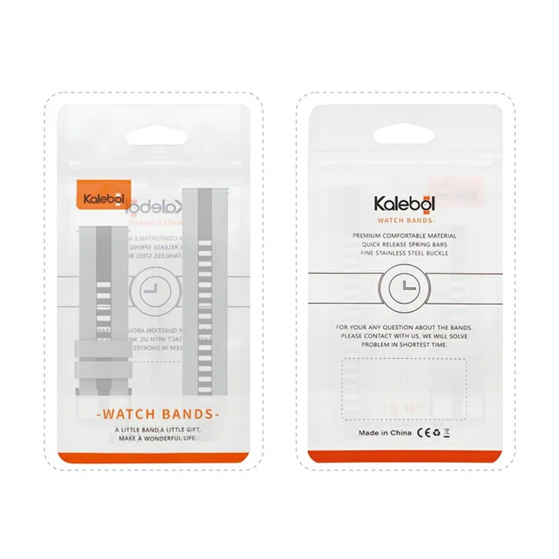 KALEBOL 20mm Dual-Farbiges Silikonarmband für Samsung Galaxy Watch6 Classic 47mm / 43mm / Huawei Watch GT 3 Pro 43mm Uhrenarmband - Dunkelgrau+Schwarz