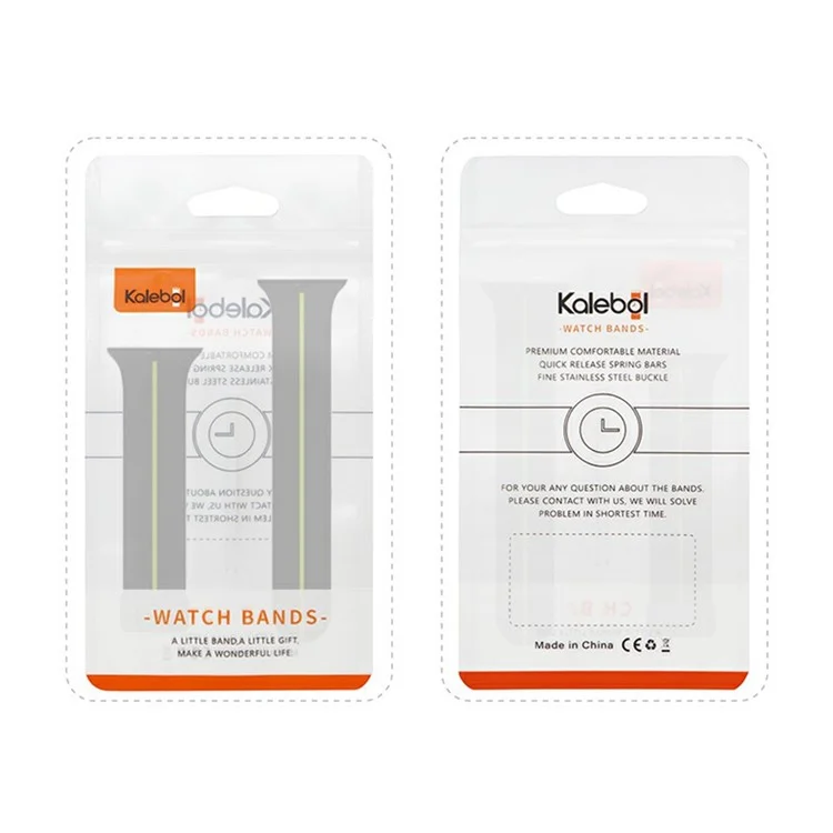 KALEBOL Magnetic Silicone Strap for Apple Watch Series 10 Ultra 9 8 7 SE 6 5 4 3 2 1 46mm 49mm 45mm 44mm 42mm Stripe Watch Band - Black+Lime