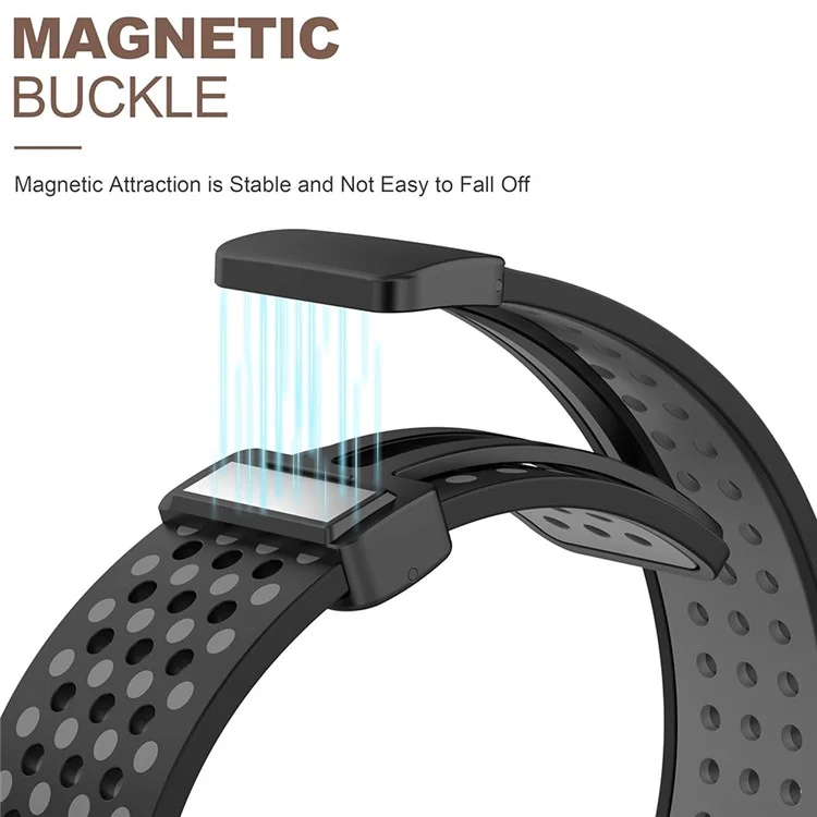 KALEBOL Magnetic Silicone Strap for Apple Watch Series 10 Ultra 9 8 7 SE 6 5 4 3 2 1 46mm 49mm 45mm 44mm 42mm Dual Color Watch Band - Red+Black