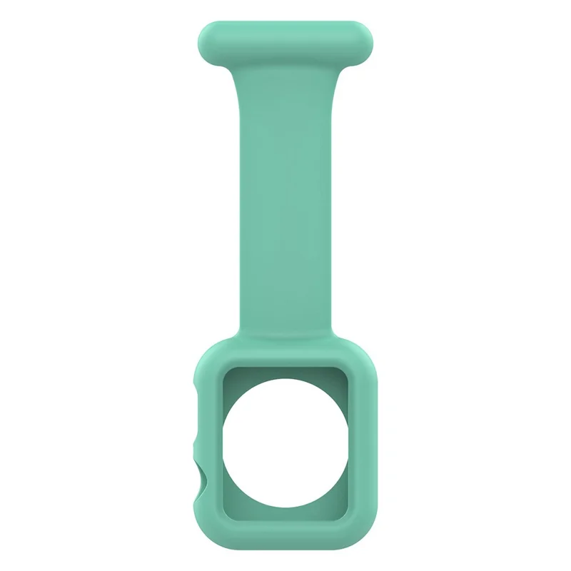 KALEBOL Watch Strap with Brooch Pin for Apple Watch Series 10 9 8 7 SE 6 5 4 3 2 1 42mm 41mm 40mm 38mm Silicone Watch Band - Teal