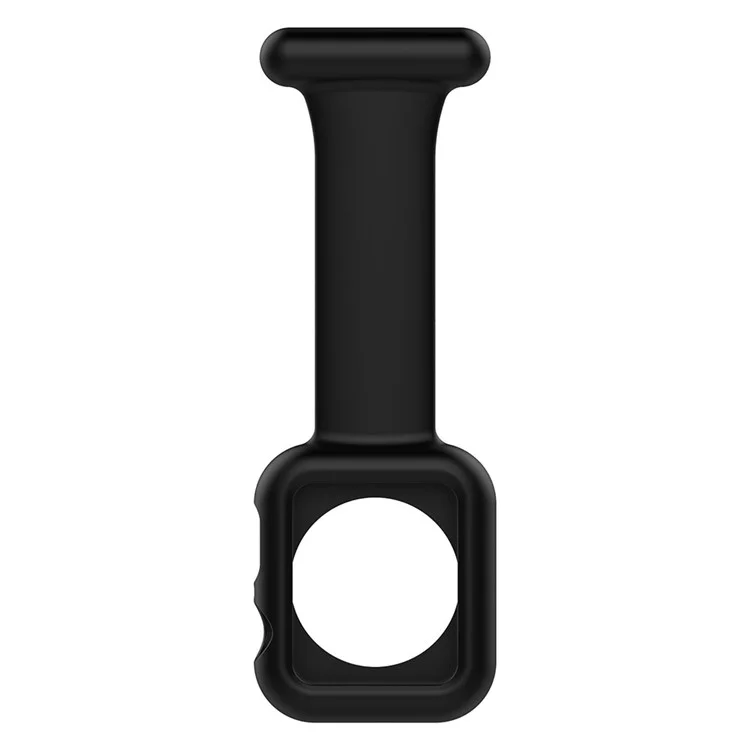 Pulseira de Relógio KALEBOL com Broche para Apple Watch Series 10 Ultra 9 8 7 SE 6 5 4 3 2 1 46mm 49mm 45mm 44mm 42mm Pulseira de Relógio de Silicone - Preto