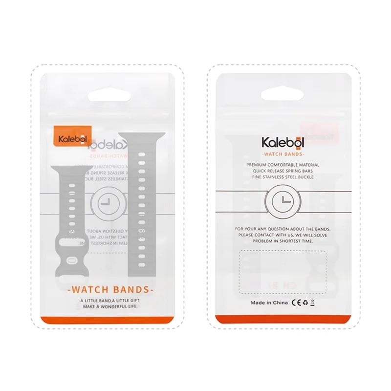 KALEBOL Dots Silicone Strap for Apple Watch Series 10 Ultra 9 8 7 SE 6 5 4 3 2 1 46mm 49mm 45mm 44mm 42mm Reverse Buckle Watch Band - Black