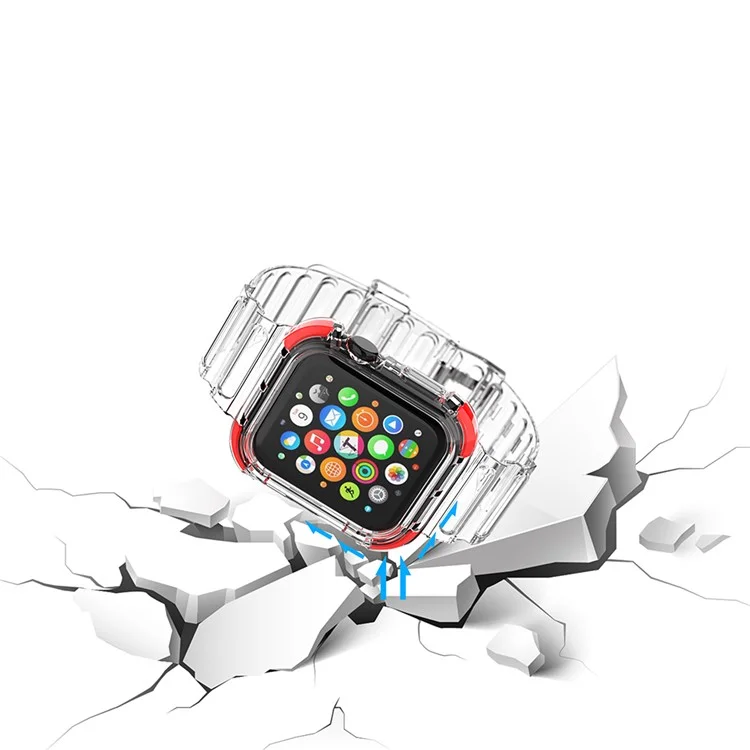Cinturino di ricambio in TPU morbido per smartwatch per Apple Watch Series 9 8 7 41mm / 6 5 4 SE SE (2022) SE (2023) 40mm / 3 2 1 38mm - Giallo