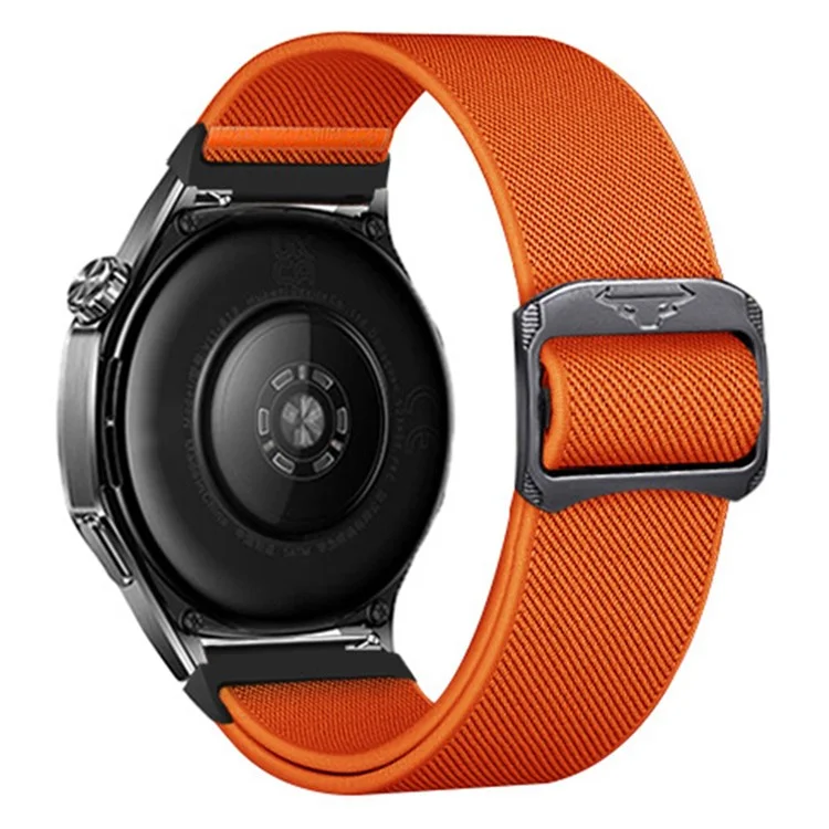 22mm Watch Band For Huawei Watch GT 5 Pro 46mm  /  GT 5 46mm  /  GT 4 46mm Elastic Nylon Braided Strap - Orange