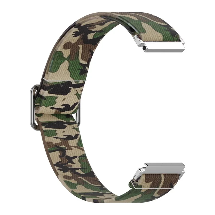 22 mm Uhrenarmband Ersatzriemen aus Nylon für Samsung Galaxy Watch3 45 mm / Huawei Watch GT 2 Pro - Tarngrün