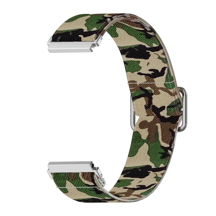 22 mm Uhrenarmband Ersatzriemen aus Nylon für Samsung Galaxy Watch3 45 mm / Huawei Watch GT 2 Pro - Tarngrün