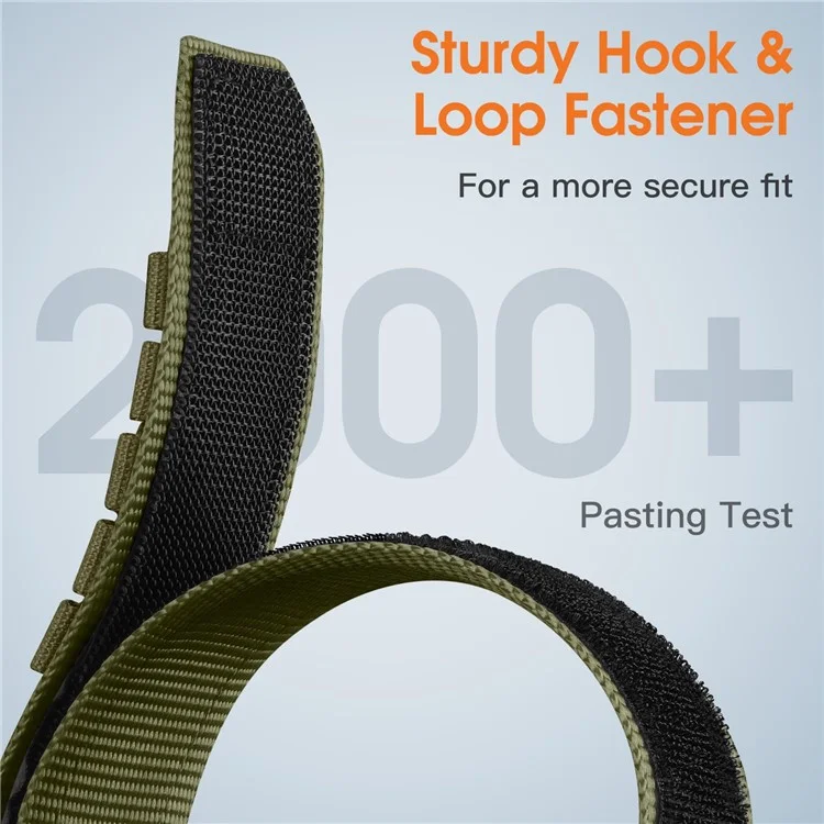 22mm Armband für Samsung Galaxy Watch 46mm / Watch3 45mm / Huawei Watch GT 5 Pro 46mm / GT 5 46mm Nylon Gewebtes Magnetverschluss Armband - Armeegrün