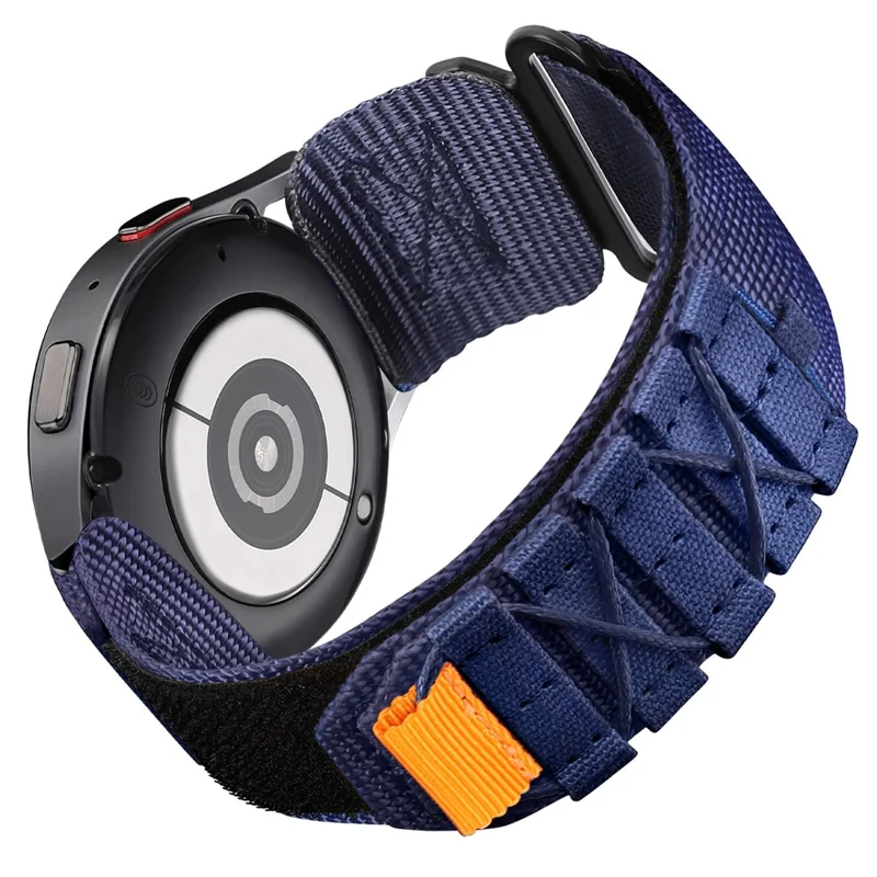 22mm Watch Band For Samsung Galaxy Watch 46mm  /  Watch3 45mm  /  Huawei Watch GT 5 Pro 46mm  /  GT 5 46mm Nylon Woven Magic Tape Strap - Blue