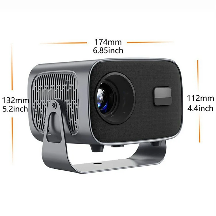 A10 720P (1280x720) Portable Projector Home Min Electric Focus Adjustment HD Projector - UK Plug