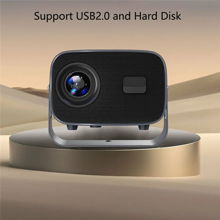 A10 720P (1280x720) Portable Projector Home Min Electric Focus Adjustment HD Projector - UK Plug