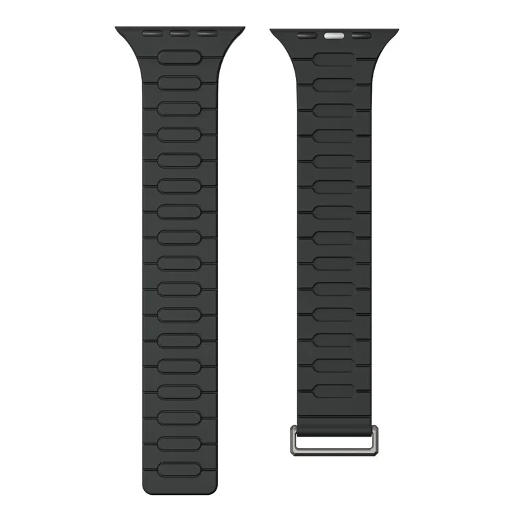 Correa Deportiva de Silicona Magnética AP para Apple Watch Series 10 Ultra 9 8 7 SE 6 5 4 3 2 1 de 46mm 49mm 45mm 44mm 42mm - Negro