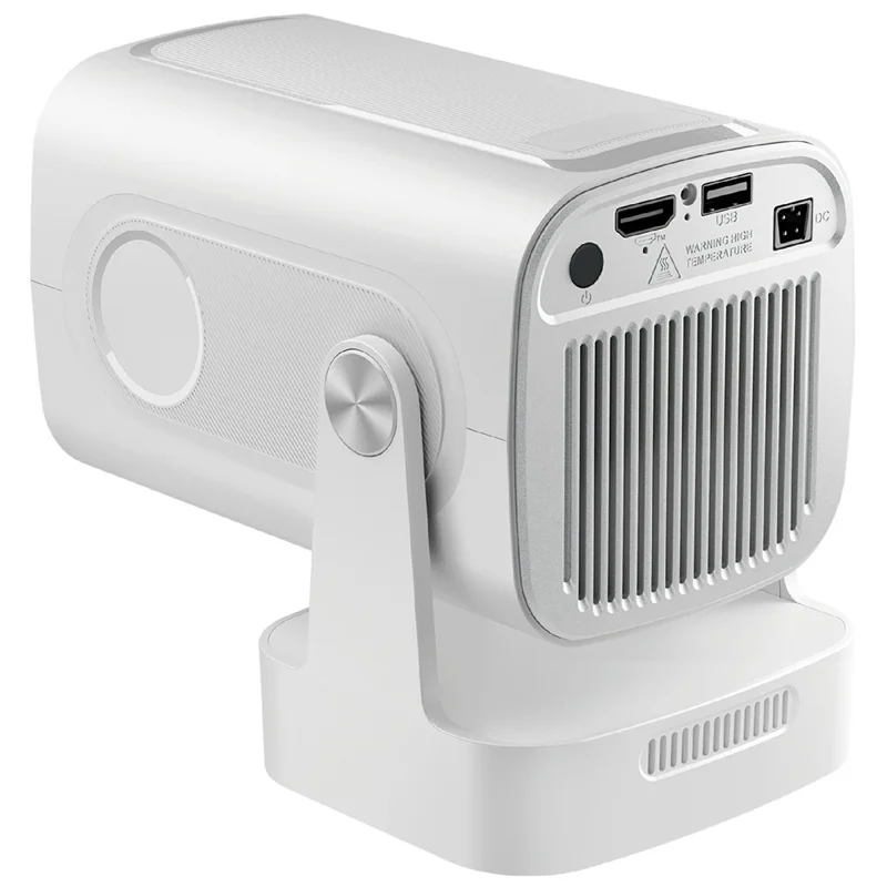 HY260 Pro Android 11 1GB+8GB LED Video Projector 200 ANSI Lumen 1080P WiFi6 BT5.4 Home Theater Device - EU Plug