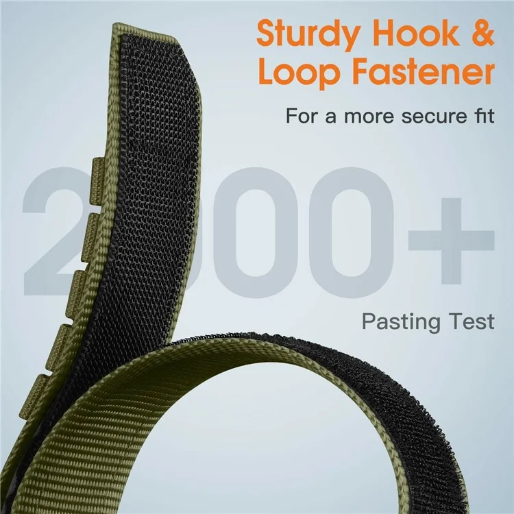 For Samsung Watch7 44mm 40mm / Huawei Watch GT 3 42mm Nylon Strap 20mm Replacement Band - Black