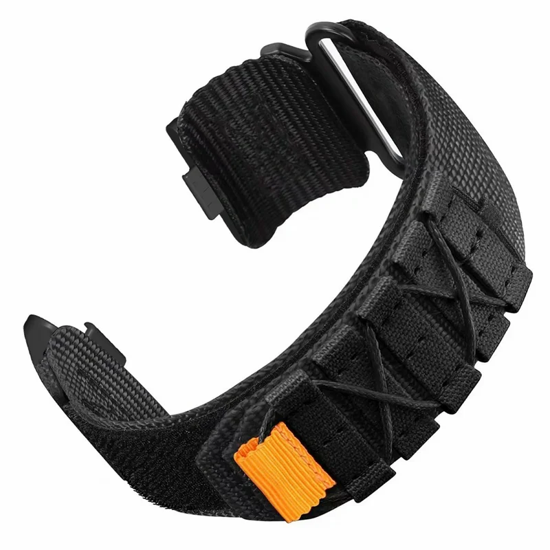 For Huawei Watch Fit 3 Adjustable Strap Nylon Magic Tape Watch Band - Black