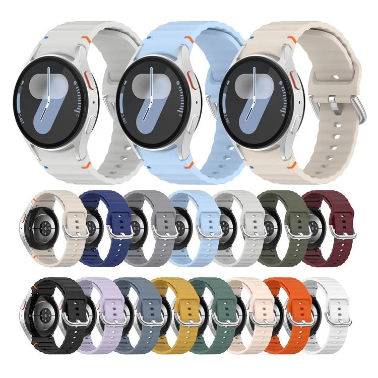 Cinturino in silicone per Samsung Galaxy Watch7 / Watch FE / Watch6 / Watch5 / Watch4 Cinturino di ricambio - Blu baby