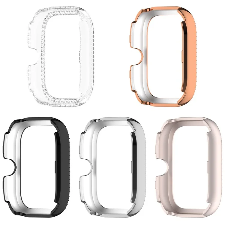 Caja de reloj de PC para Xiaomi Redmi Watch 5 / Watch 5 Esim / Watch 4 Decoración con Cristales Protectora - Negro