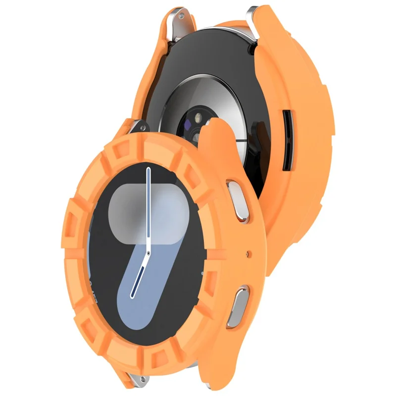 Funda para Samsung Galaxy Watch7 de 44 mm, Carcasa de Armadura Hueca de TPU Suave - Naranja