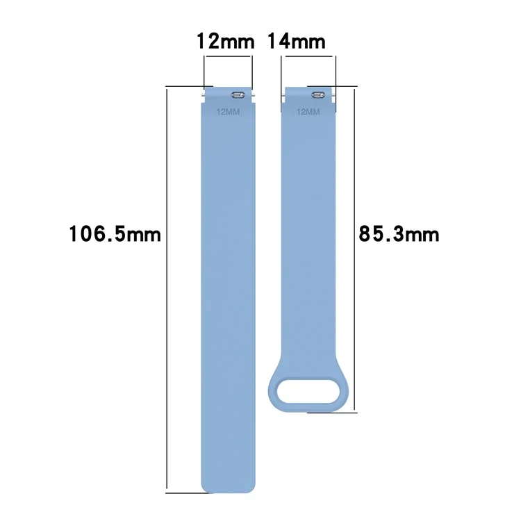 Magnetic Silicone Strap for Xiaomi Smart Band 9 NFC / 9 / 8 NFC / 8 Replacement Wristband with Connectors - White+Blue