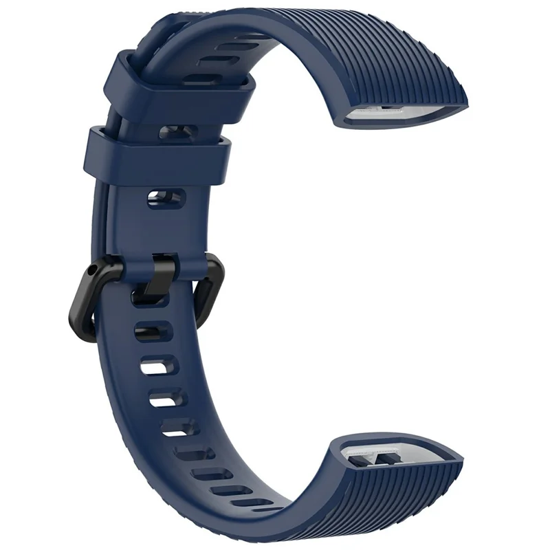 Correa de repuesto ajustable de silicona para Huawei Band 4 Pro TER-B29S / 3 Pro (talla única) - Azul medianoche