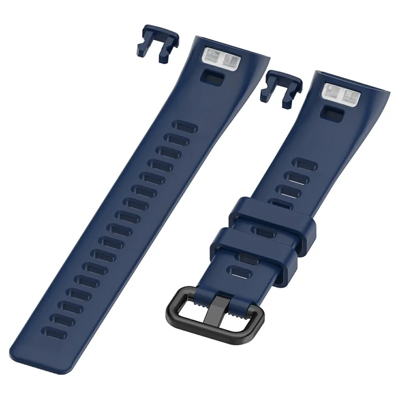 Correa de repuesto ajustable de silicona para Huawei Band 4 Pro TER-B29S / 3 Pro (talla única) - Azul medianoche