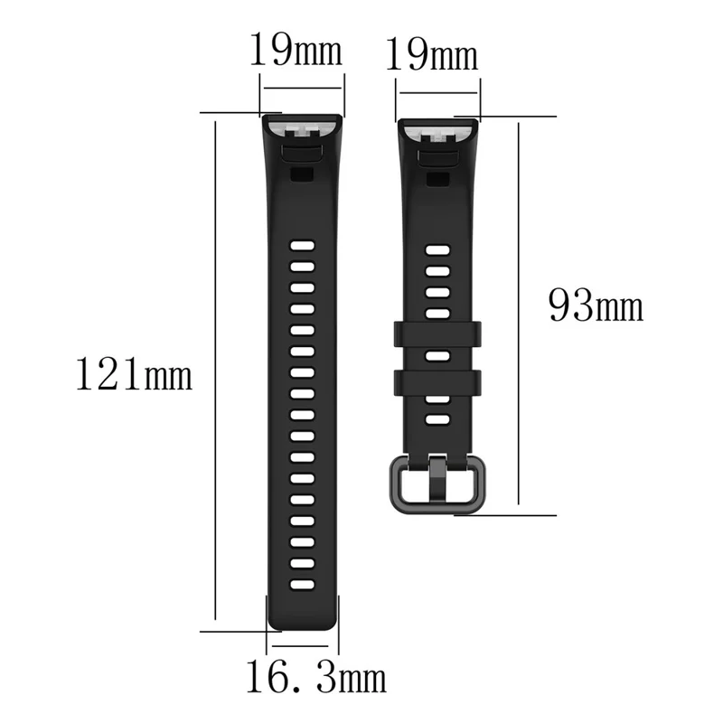 Correa de repuesto ajustable de silicona para Huawei Band 4 Pro TER-B29S / 3 Pro (talla única) - Azul medianoche