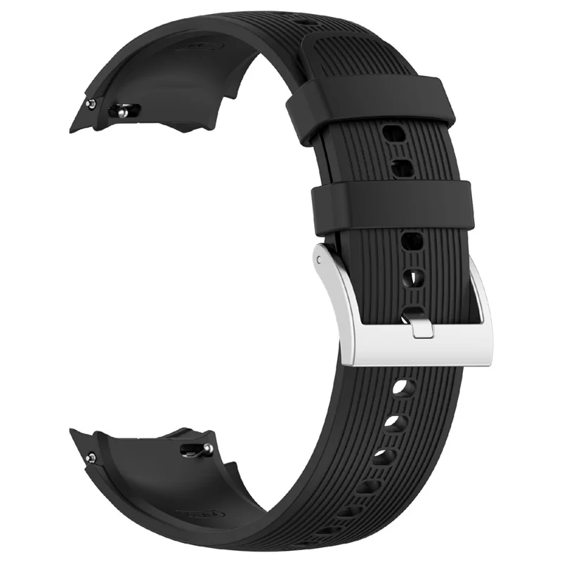 Silicone Watch Strap For Oppo Watch X2 / X / OnePlus Watch 3 46mm / 2 / 2R Replacement Wristband - Black