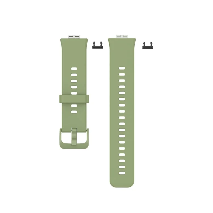 Silicone Solid Color Watch Strap for Huawei Watch Fit Special Edition B39 / (TIA-B09 / TIA-B19) - Matcha Green