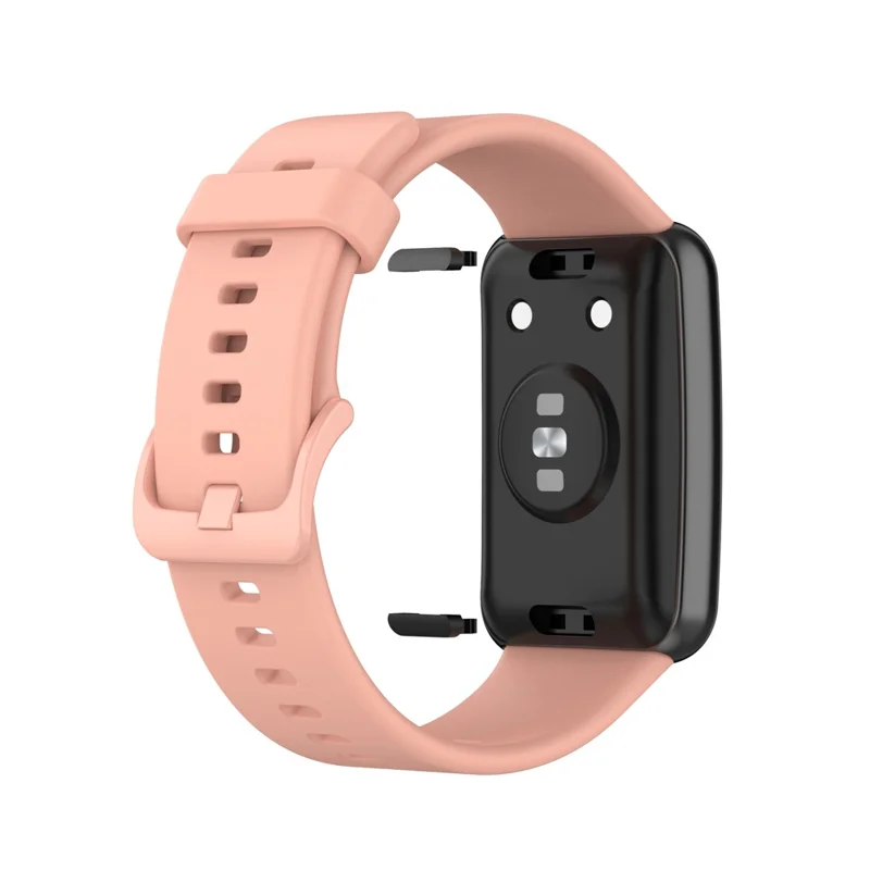 Correa de reloj de silicona de color liso para Huawei Watch Fit Special Edition B39 / (TIA-B09 / TIA-B19) - Rosa claro