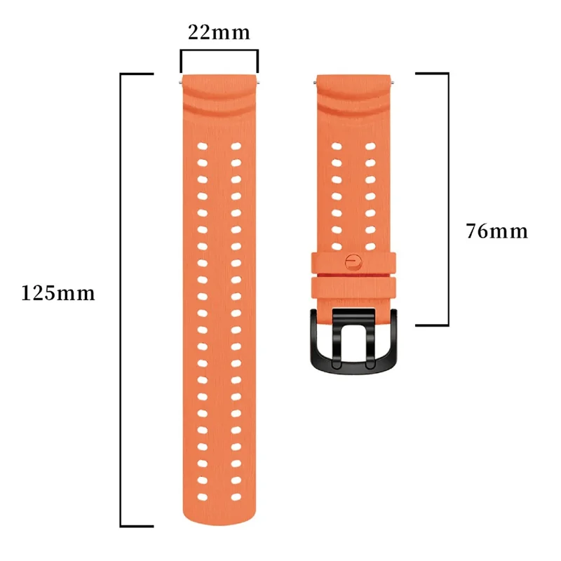 Per Polar Vantage M3 Cinturino di Ricambio in Silicone Regolabile - Arancione