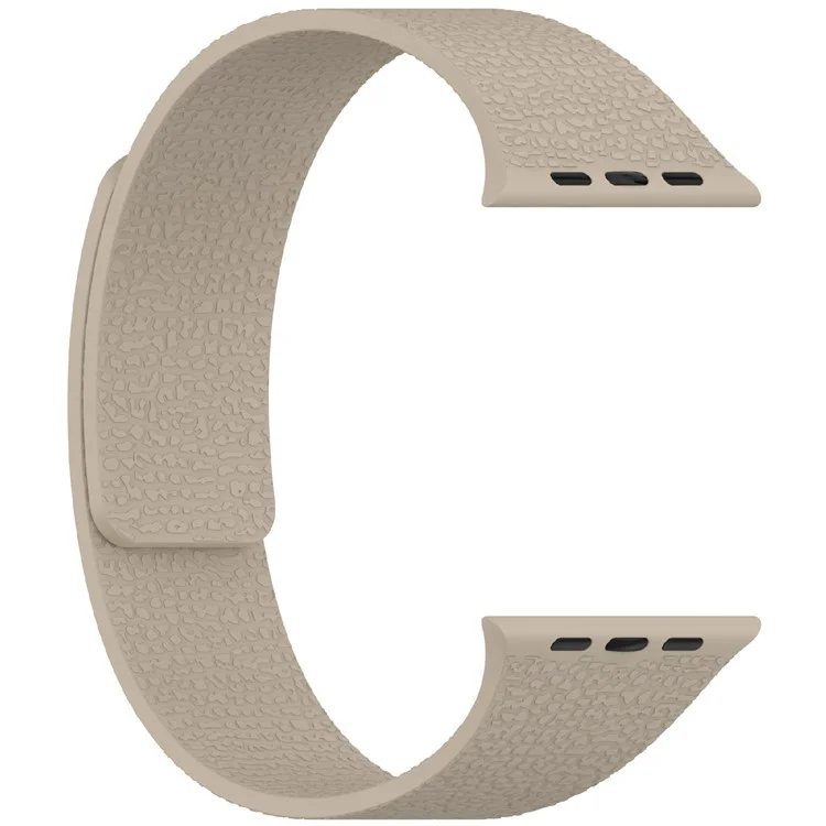 Soft Watch Strap for Apple Watch Series 10 9 8 7 SE 6 5 4 3 2 1 42mm 41mm 40mm 38mm Silicone Magnetic Band - Stone Color