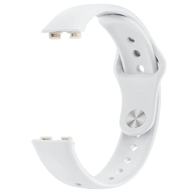 Silicone Wristband for Huawei Band 10 / Band 9 NFC / 9 / 8 NFC / 8 Replacement Adjustable Watch Strap - White