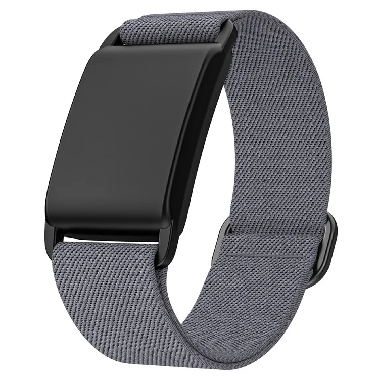 For WHOOP 4.0 Fitness Tracker Elastic Polyester One-Piece Wrist Strap with Adjustment Buckle - Grey