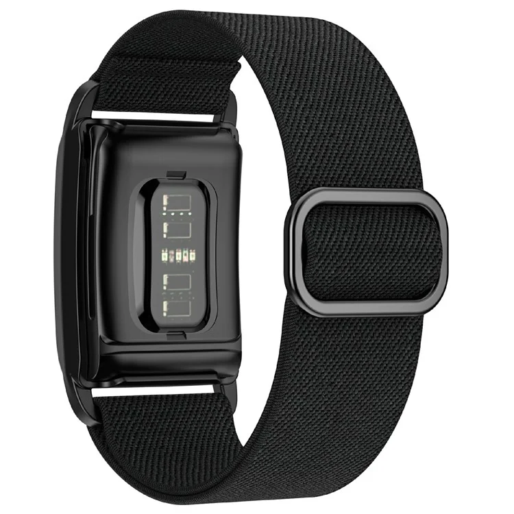 Pour WHOOP 4.0 Tracker de Fitness Bracelet Élastique en Polyester d'Une Pièce avec Boucle de Réglage - Noir