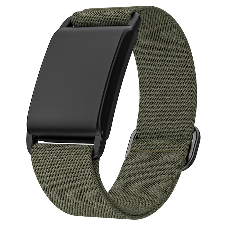Für WHOOP 4.0 Fitness-Tracker Elastisches Polyester-Armband mit Einstellschnalle - Armeegrün