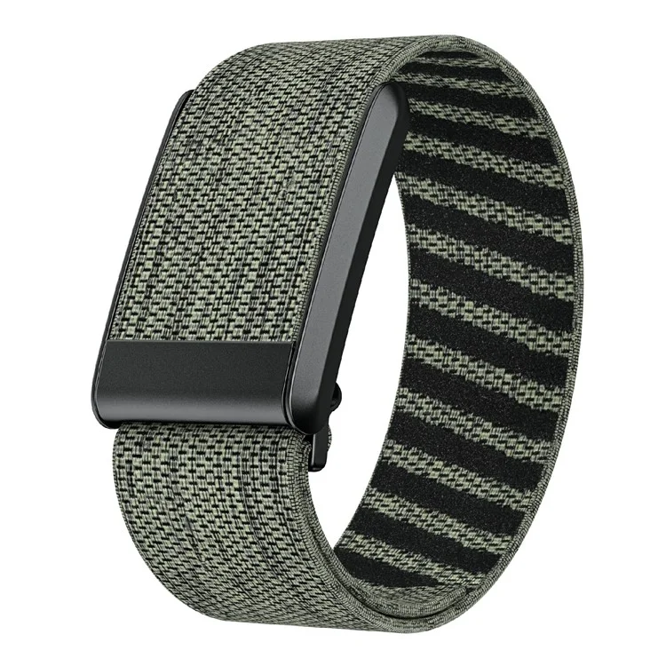Pour WHOOP 4.0 Tracker de Fitness Bracelet Élastique Réglable - Gris+Vert