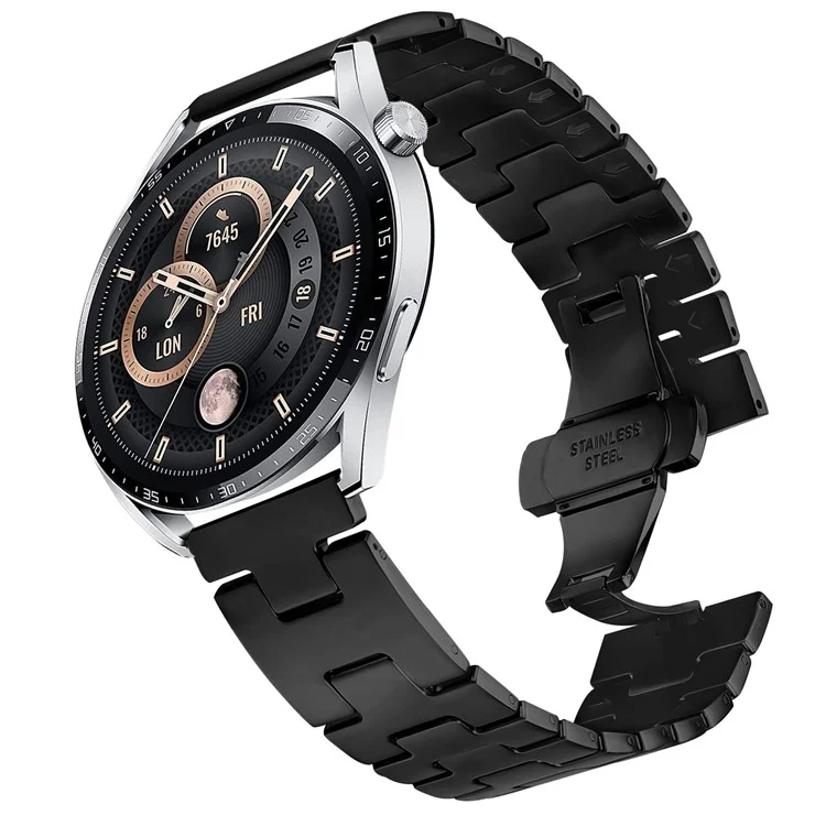 Correa de Repuesto Tipo H de Metal para Huami Amazfit Stratos 3 - Negro