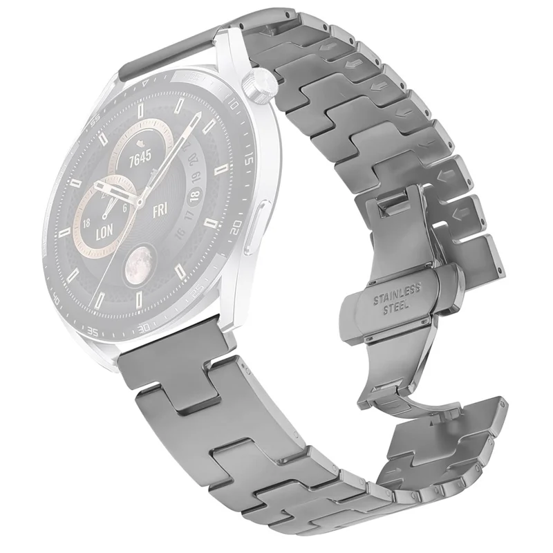 For Xiaomi Watch S2 46mm / 42mm Replacement Strap H Type Metal Watch Band - Titanium