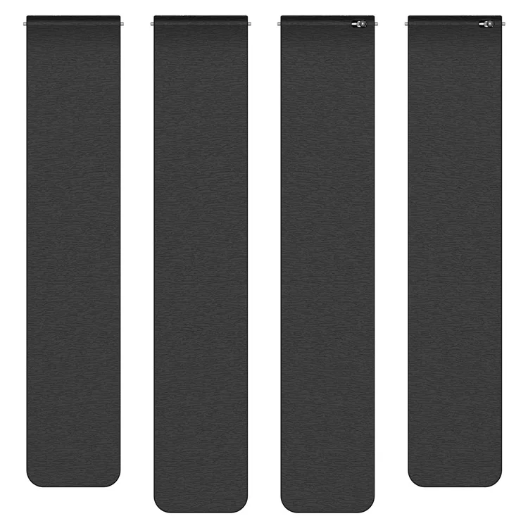 Correa de Reloj para Huawei Watch GT 4 41mm / Garmin Venu 3S / Forerunner 265S Grano de Madera Nube Universal 18mm Correa Magnética de Silicona - Negro