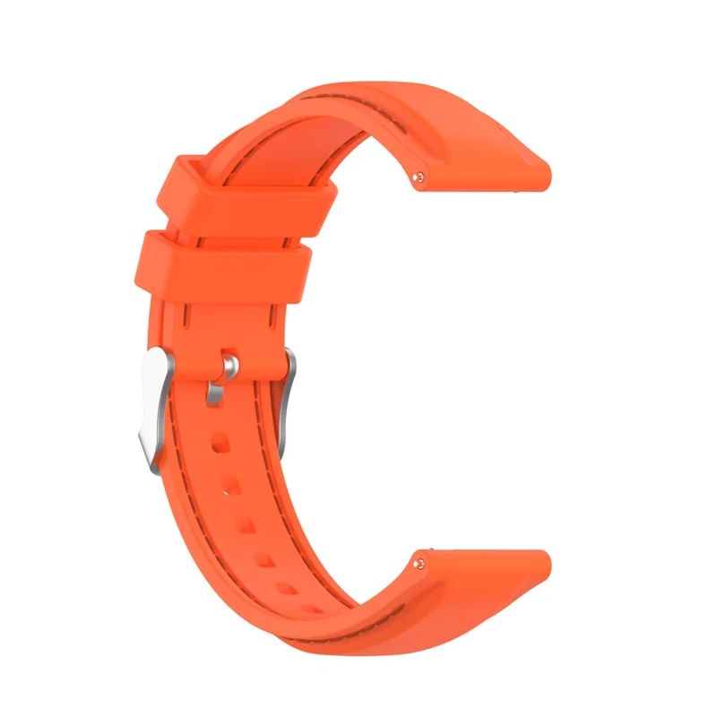 20mm Silicone Watchband Wrist Strap Replacement for Samsung Galaxy Watch4 Classic 46mm 42mm/Watch4 44mm 40mm/Galaxy Watch3 41mm/Amazfit GTS2 - Orange