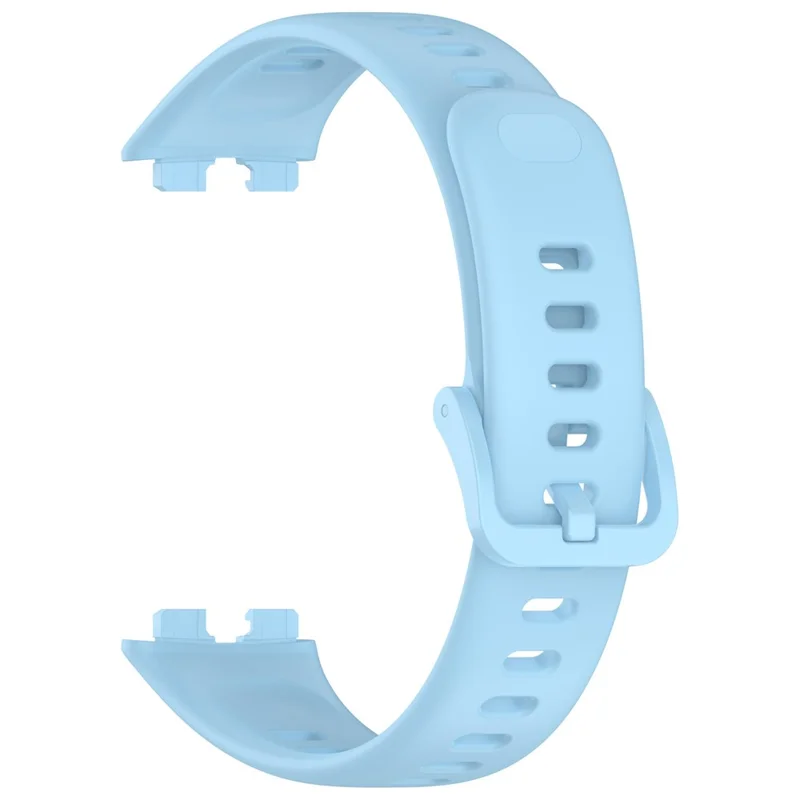 Für Huawei Band 10 Ersatz-Armband Weiches Silikonarmband mit Glanz - Hellblau