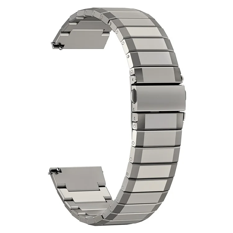 22mm Universal Titanium Alloy Watch Band Bamboo Segment Wrist Strap - Starlight